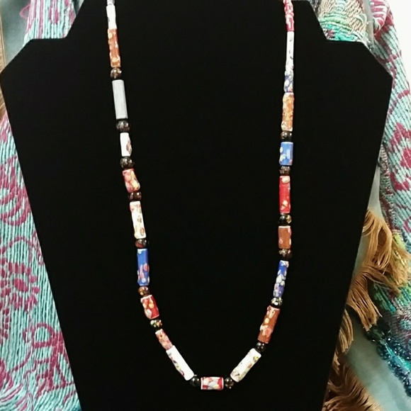 Vintage African Trade Bead Necklace - Picture 3 of 8